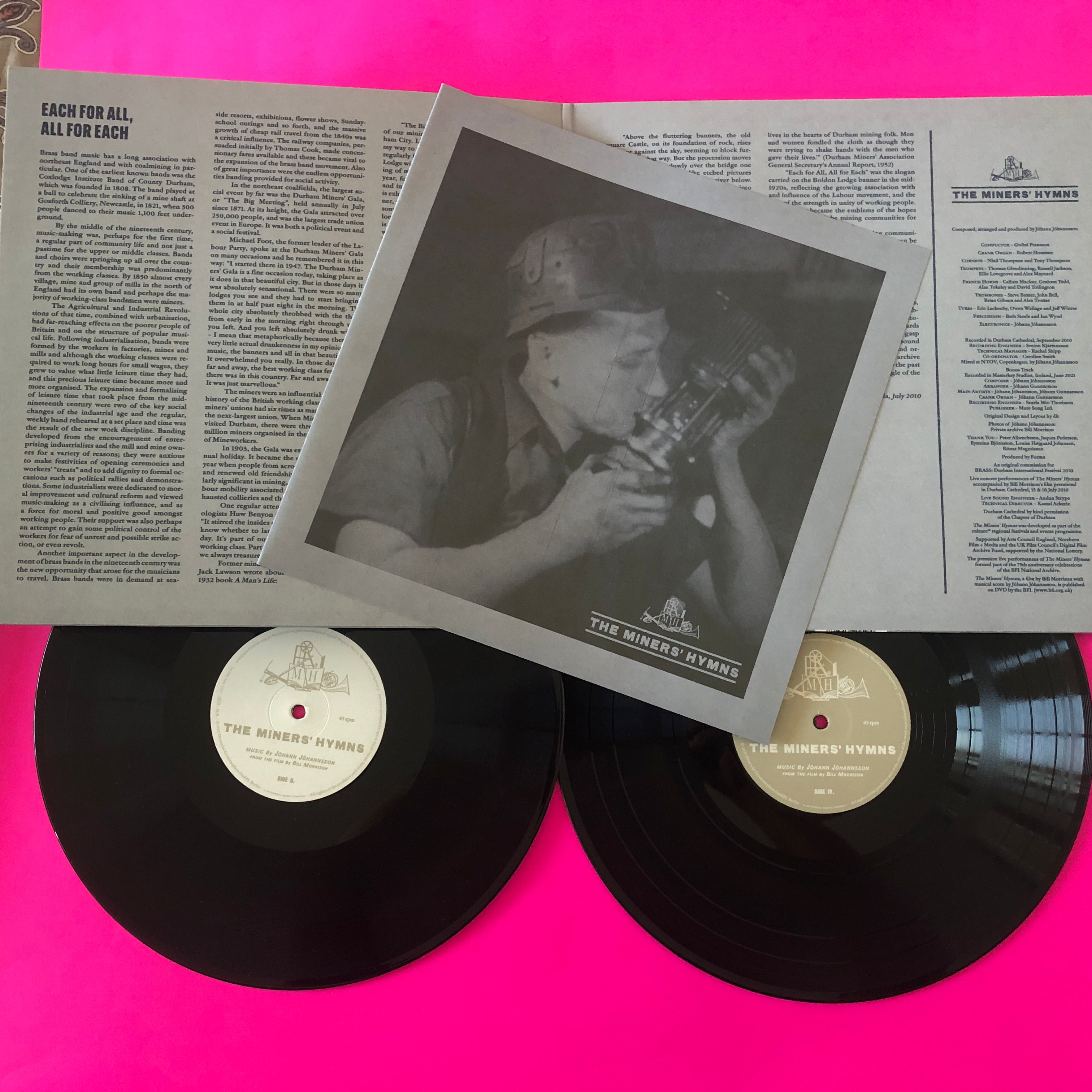 Jóhann Jóhannsson : The Miners' Hymns (2xLP, Album, RE, 180)