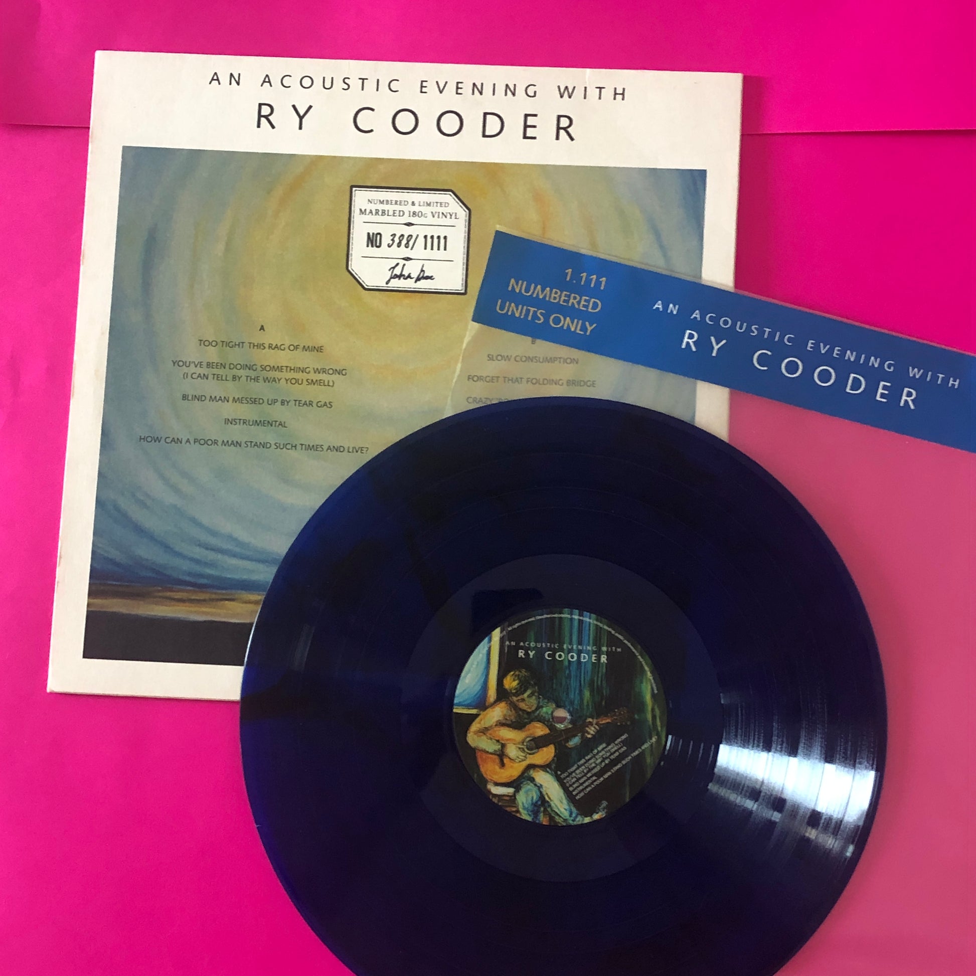 Ry Cooder : An Acoustic Evening With Ry Cooder (LP, Ltd, Num, Blu)