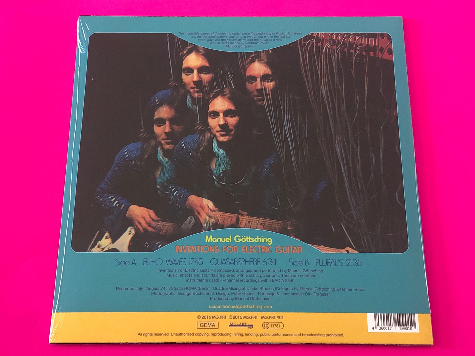 Manuel Göttsching : Inventions For Electric Guitar (LP, Album, RE, 180)