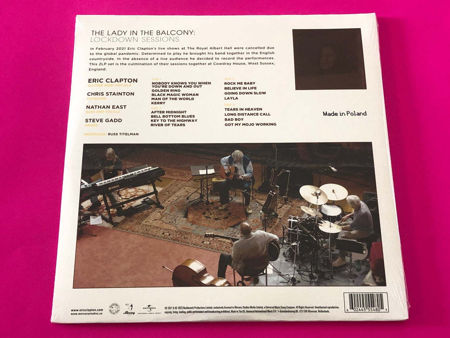 Eric Clapton : The Lady In The Balcony: Lockdown Sessions (2xLP, Album, Ltd, RE, Gol)