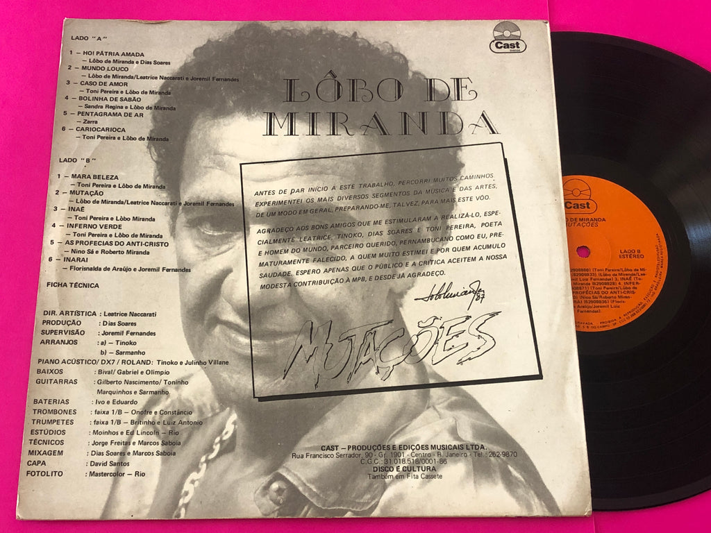 Lôbo de Miranda : Mutações (LP, Album)