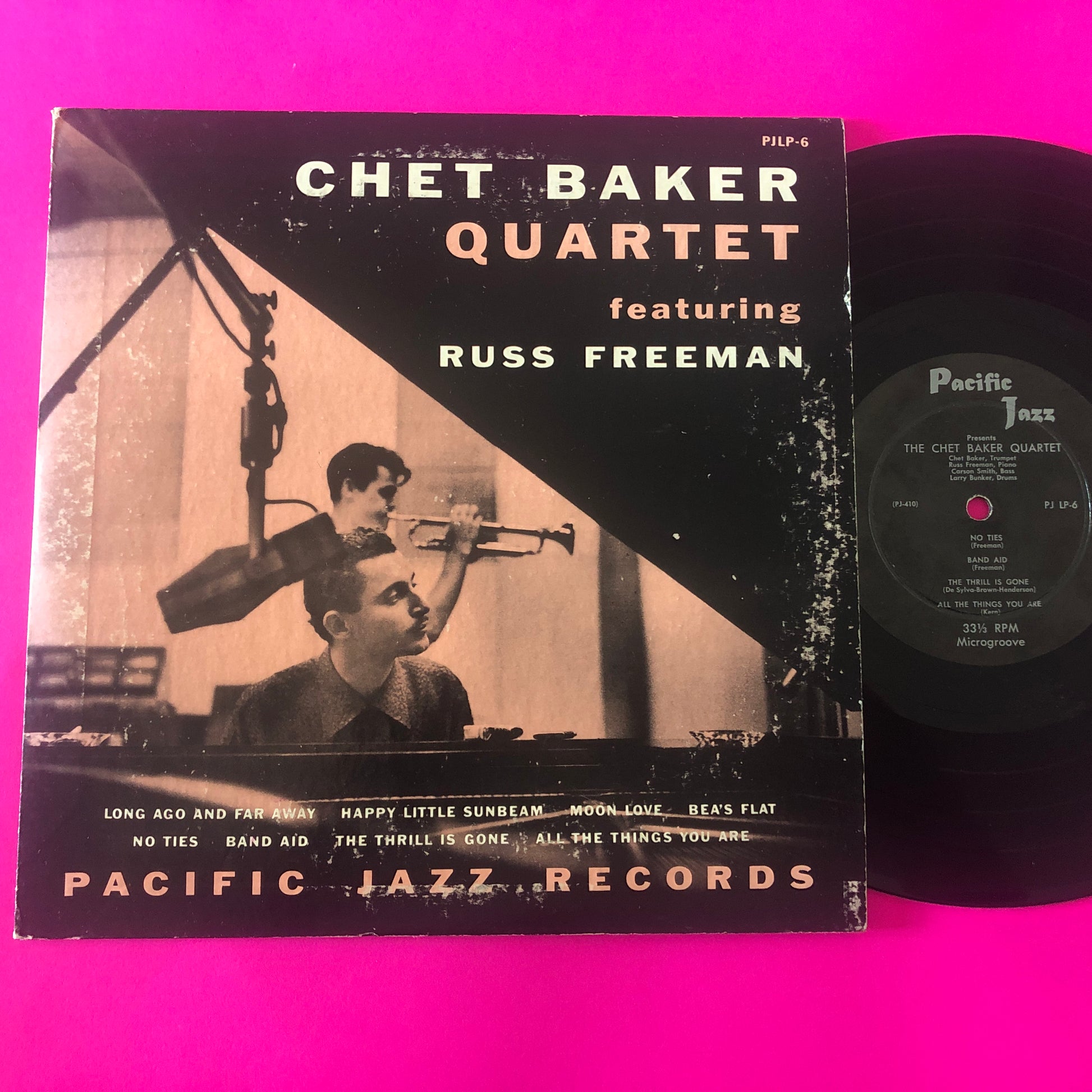 Chet Baker Quartet Featuring Russ Freeman : Chet Baker Quartet Featuring Russ Freeman (10", Album, Mono)