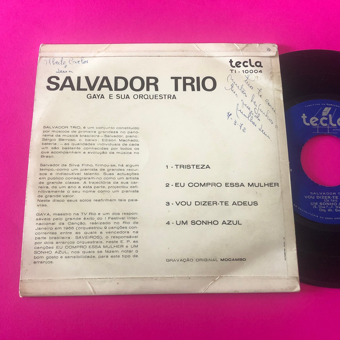 Salvador Trio, Lindolfo Gaya : Salvador Trio & Gaya E Sua Orquestra (7")