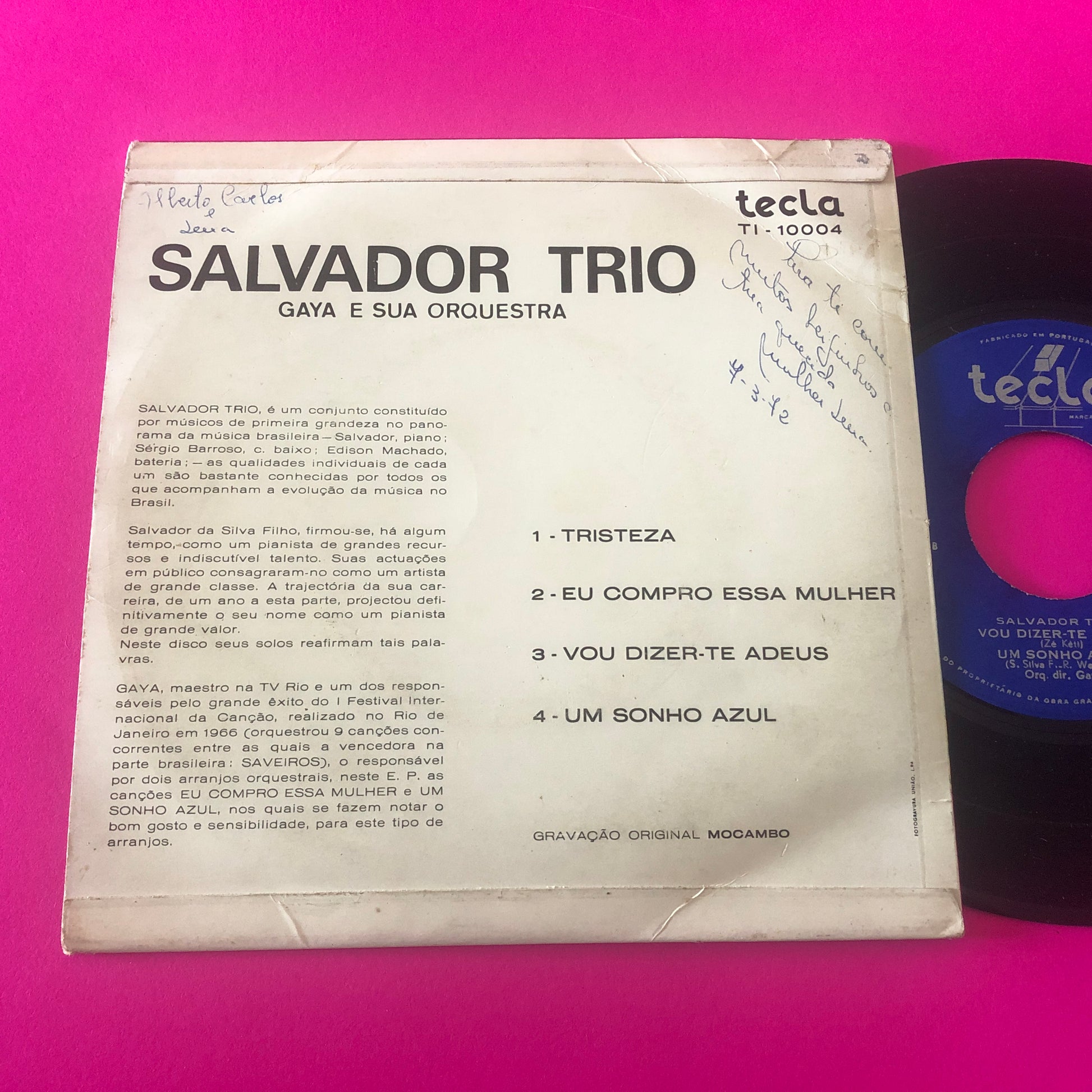 Salvador Trio, Lindolfo Gaya : Salvador Trio & Gaya E Sua Orquestra (7")