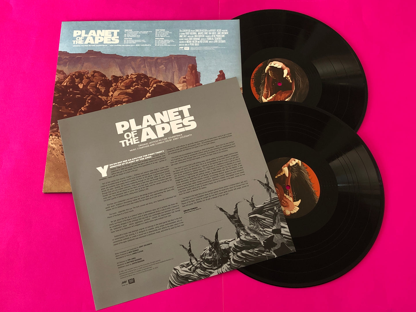 Jerry Goldsmith : Planet Of The Apes (Original Motion Picture Soundtrack) (2xLP, Album)