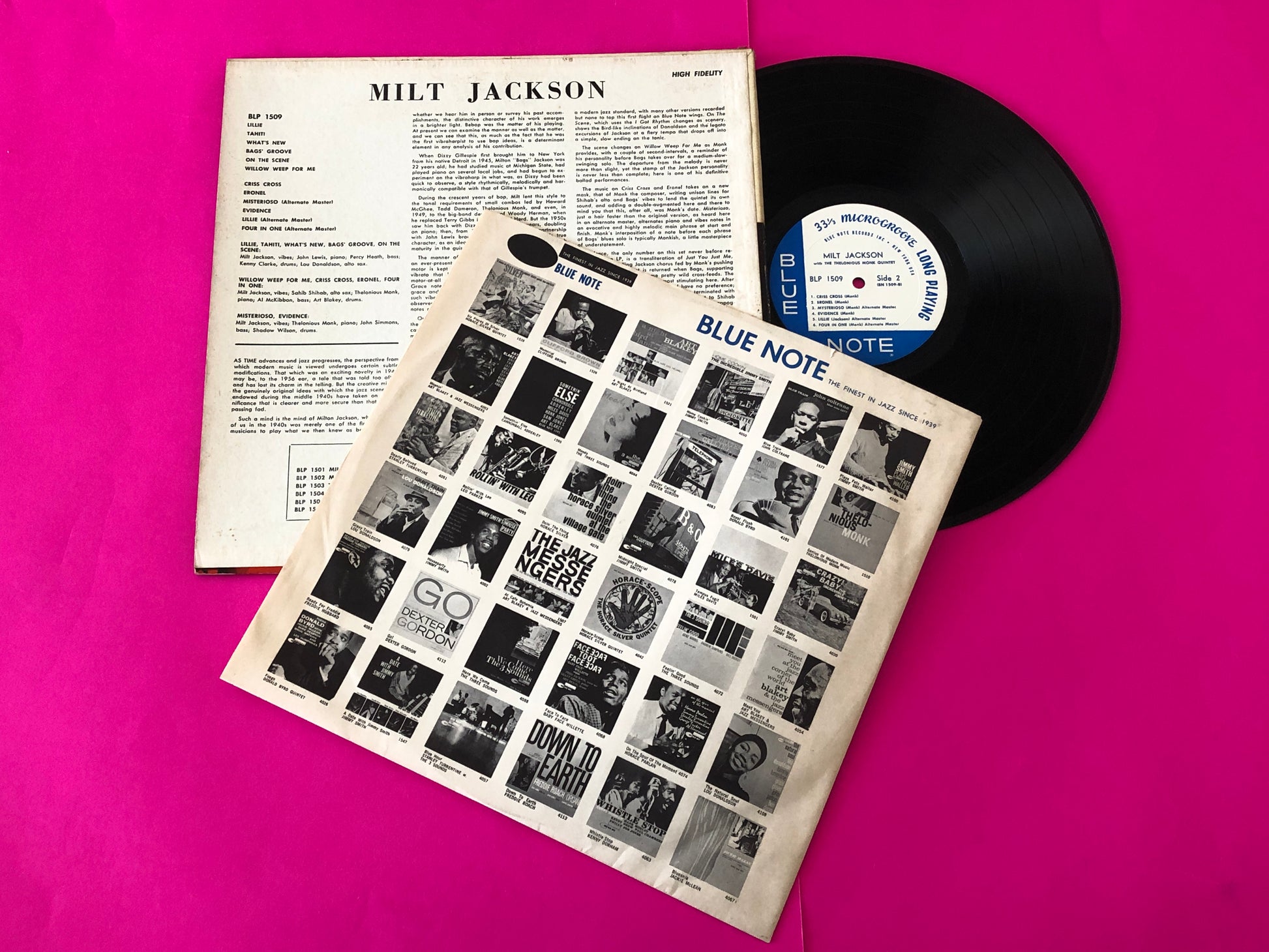 Milt Jackson With John Lewis (2), Percy Heath, Kenny Clarke, Lou Donaldson And The Thelonious Monk Quintet : Milt Jackson With John Lewis, Percy Heath, Kenny Clarke, Lou Donaldson And The Thelonious Monk Quintet (LP, Comp, Mono, RE, RM)