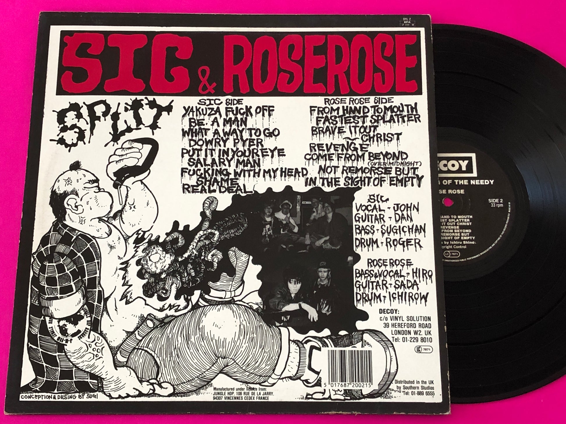 SIC (11) & Roserose* : Throbbing Of The Needy (LP, Album)