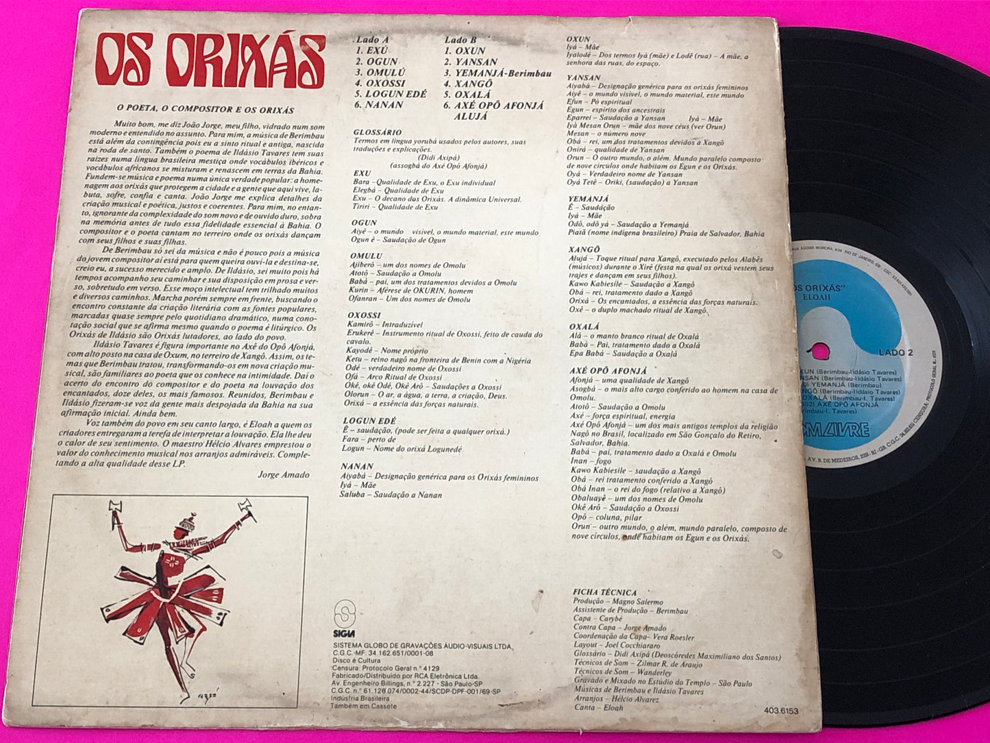 Os Orixás : Os Orixás (LP, Album)