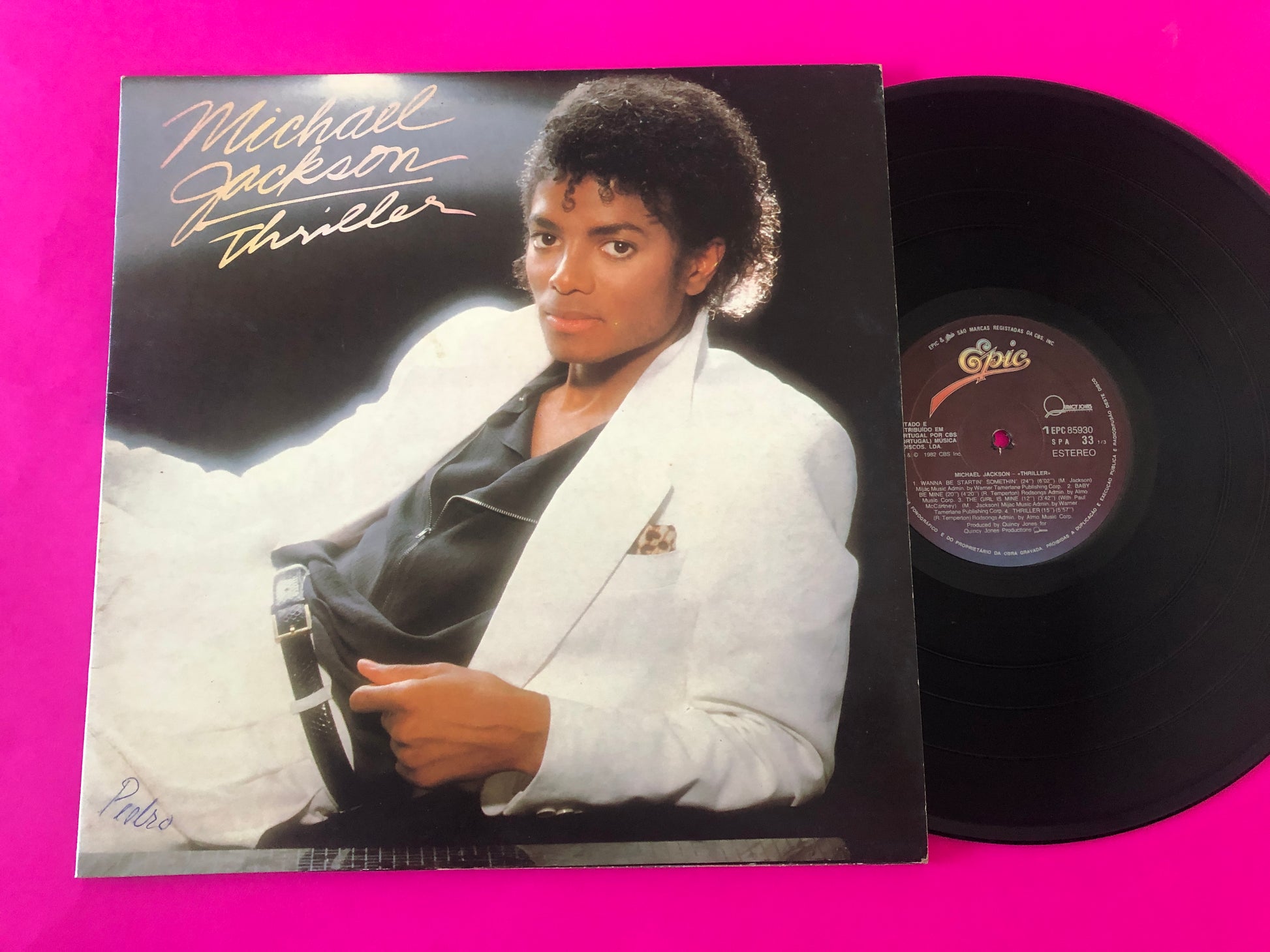 Michael Jackson : Thriller (LP, Album, Gat)