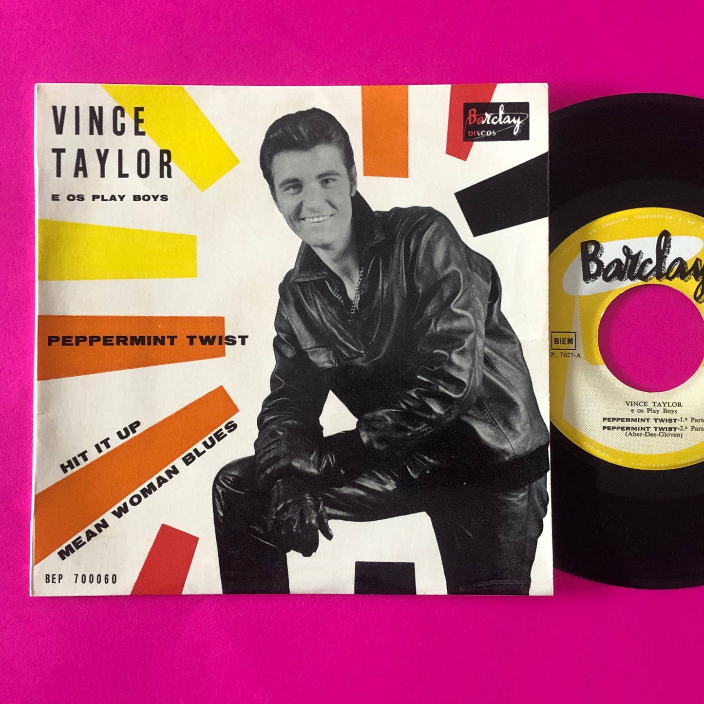 Vince Taylor And His Playboys : Peppermint Twist (7", EP, Mono)