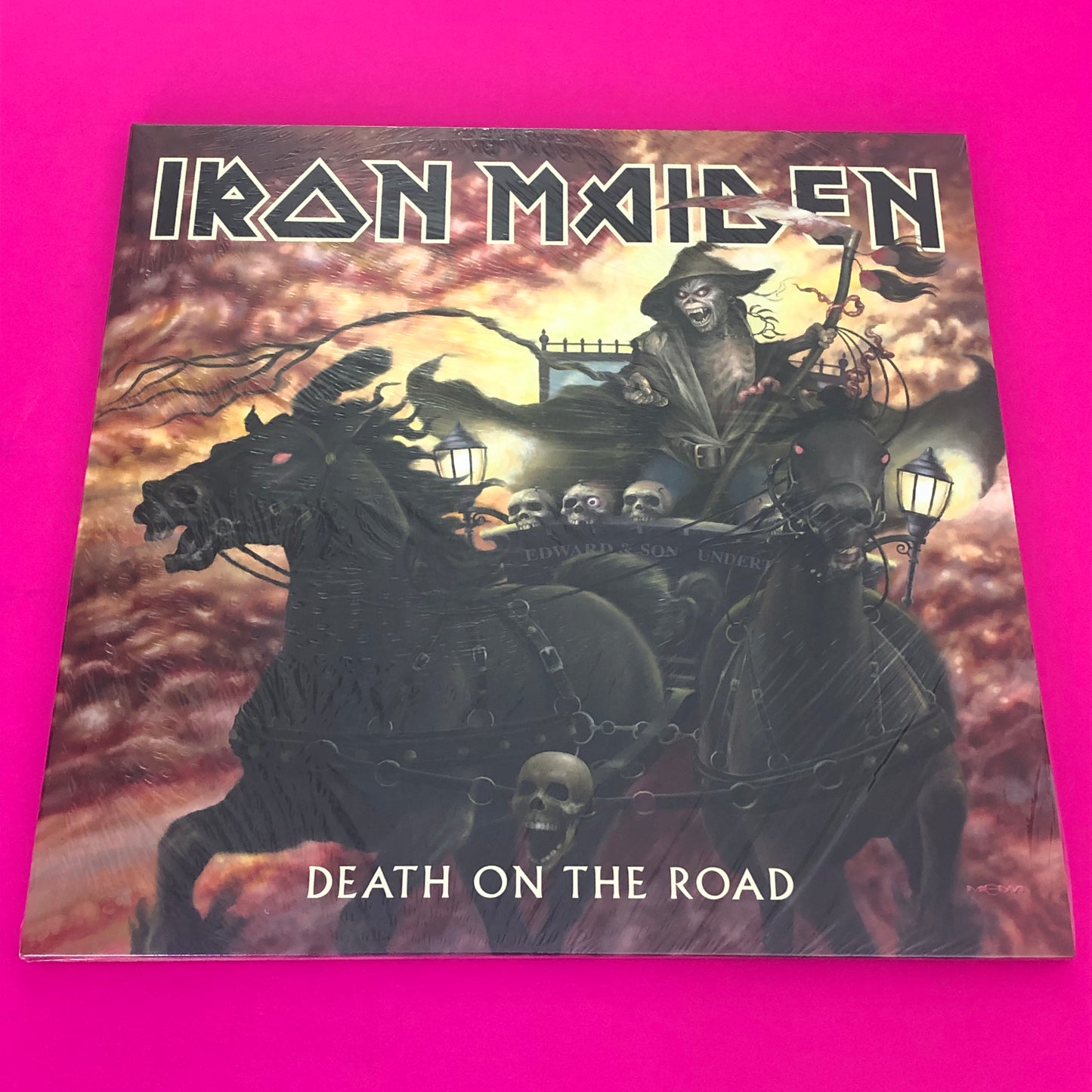 Iron Maiden : Death On The Road (2xLP, Album, RE, RM)