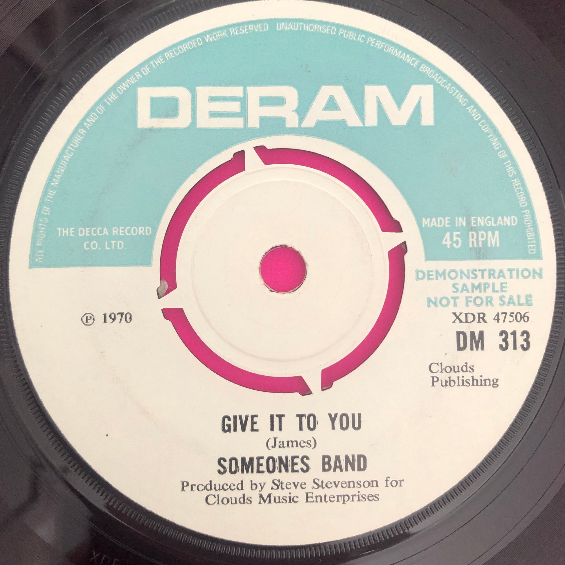 Someones Band : A Story (7", Single, Promo)