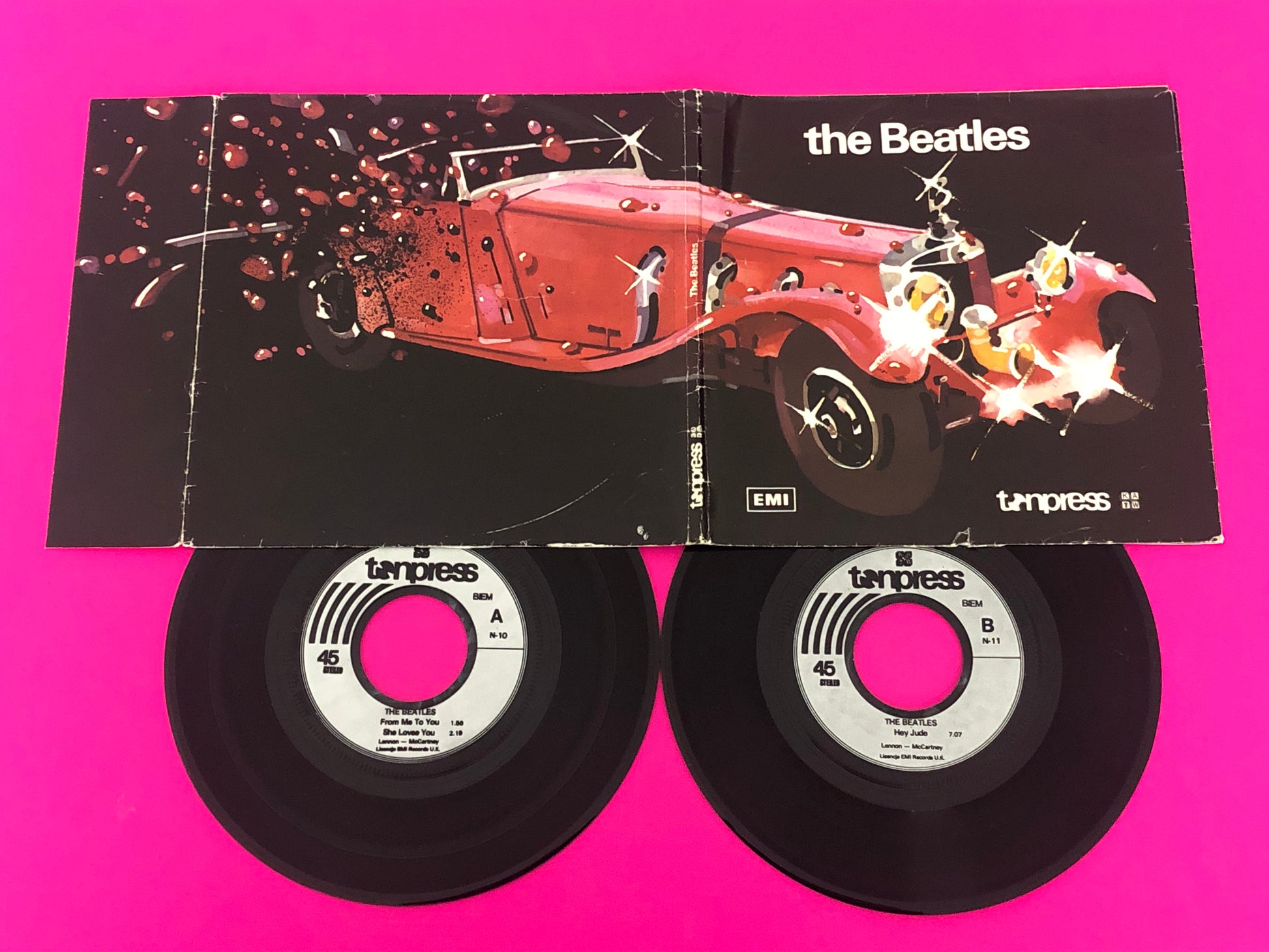 The Beatles : The Beatles (2x7", EP, Gat)