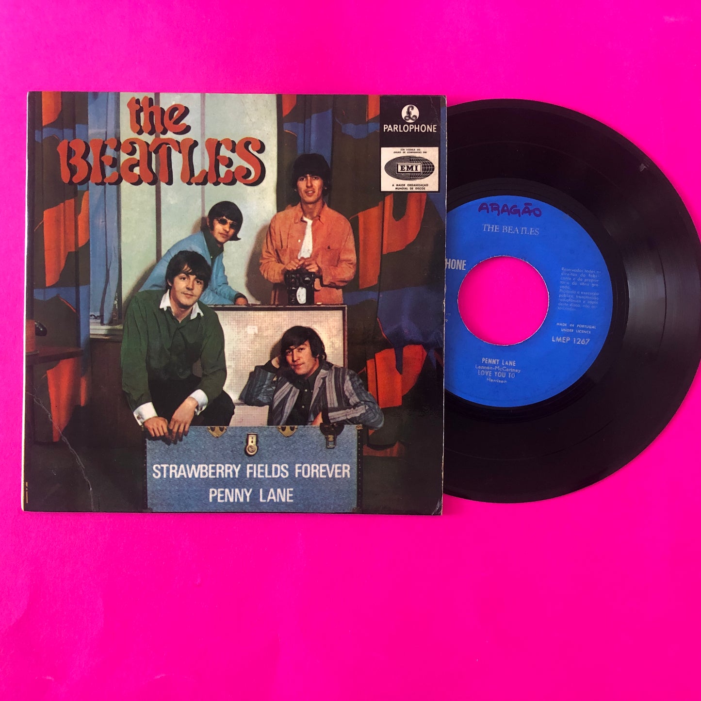The Beatles : Strawberry Fields Forever / Penny Lane (7", EP, Mono)