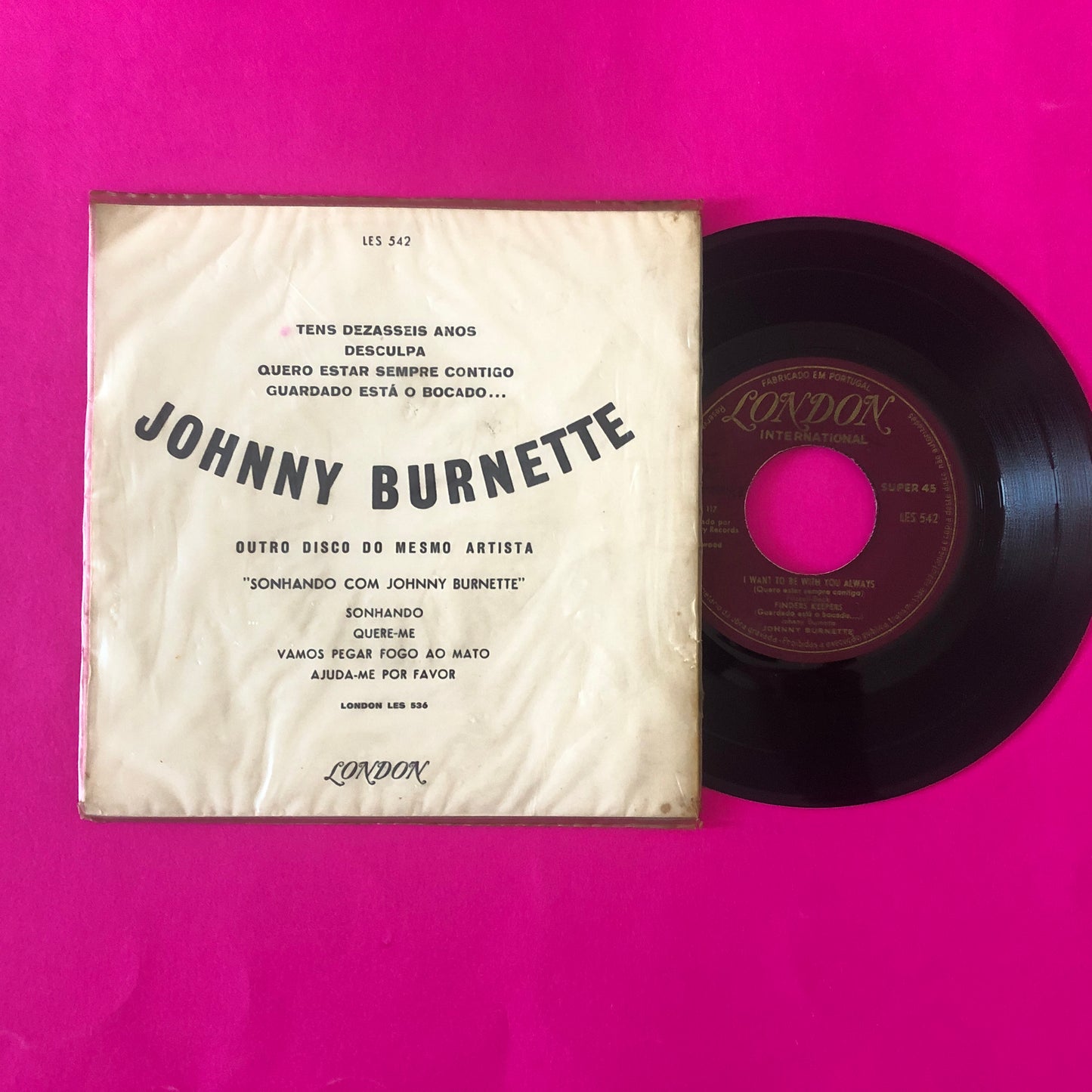 Johnny Burnette : Johnny Burnette (7", EP)