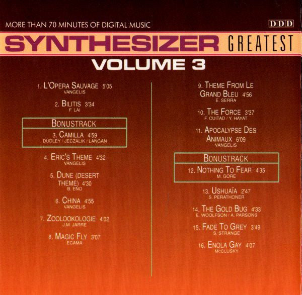 Ed Starink : Synthesizer Greatest Volume 3 (CD, Album)