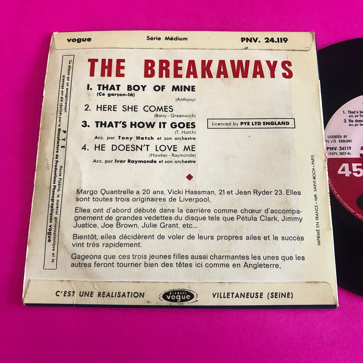 The Breakaways : That Boy Of Mine (7", EP)