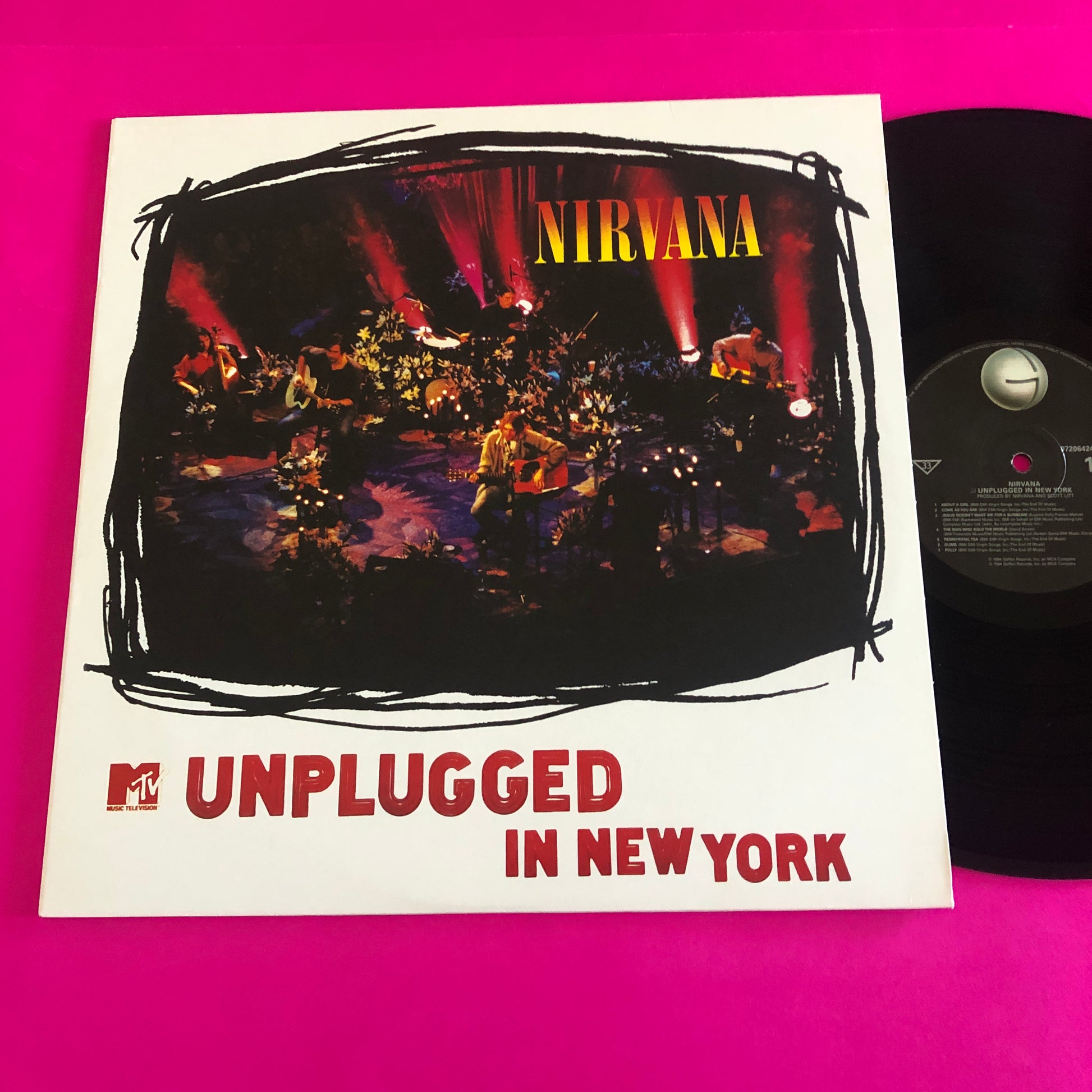 Nirvana : MTV Unplugged In New York (LP, Album, RE, RP, 180)