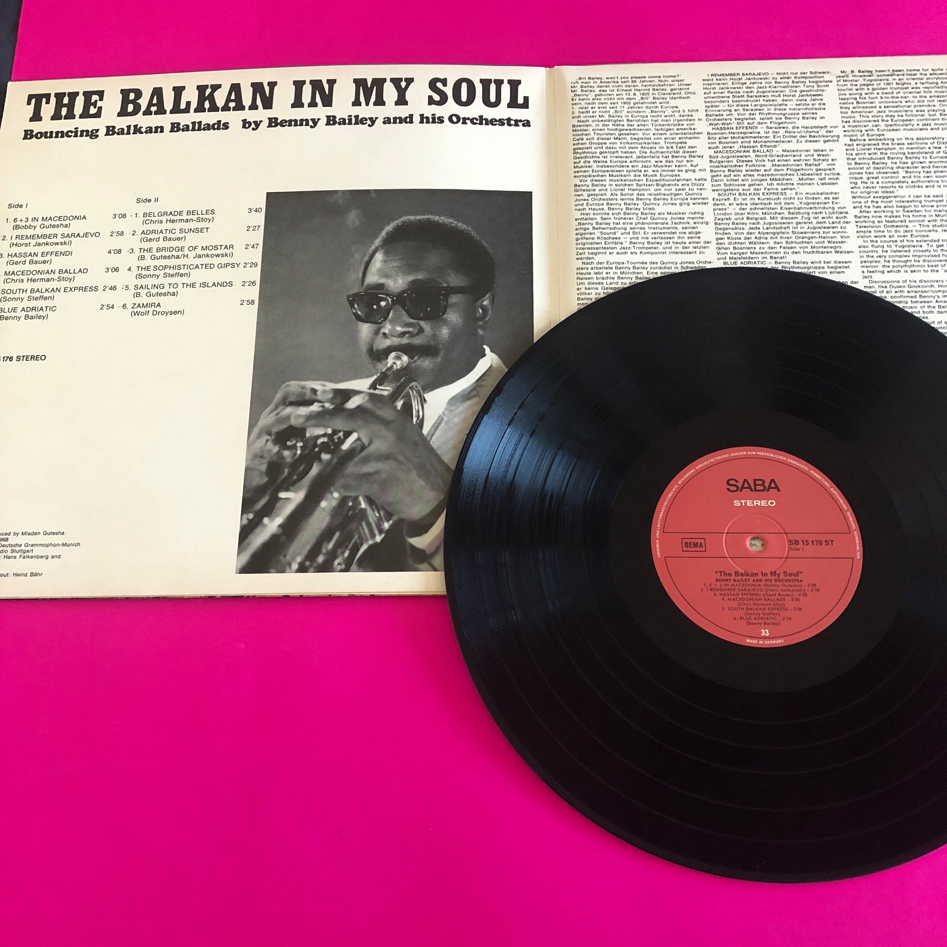 Benny Bailey And His Orchestra : The Balkan In My Soul (Bouncing Balkan Ballads) (LP, Album)