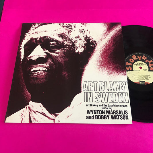Art Blakey & The Jazz Messengers Featuring Wynton Marsalis And Bobby Watson (2) : Art Blakey In Sweden (LP, Album)