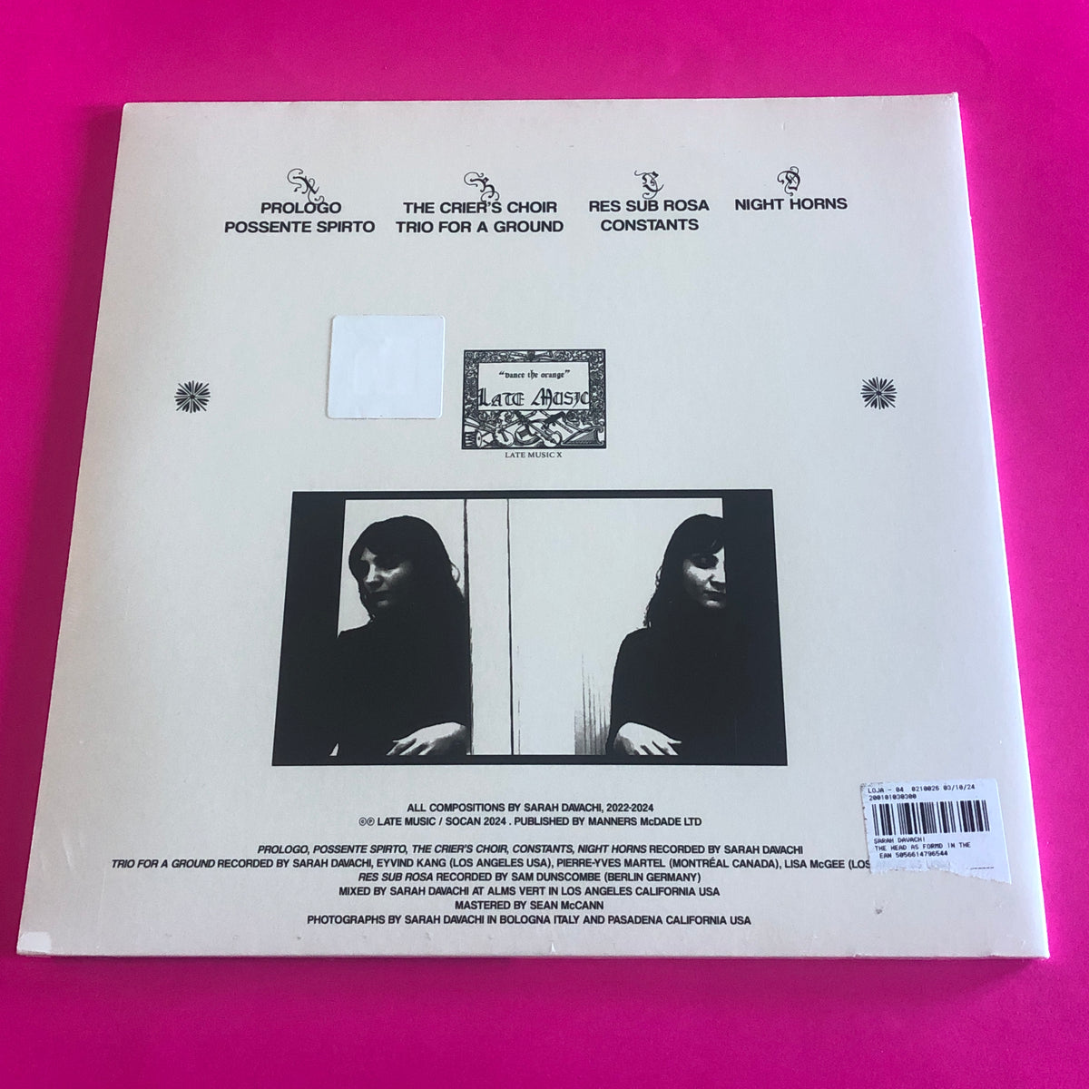 Sarah Davachi : The Head As Form​’​d In The Crier​’​s Choir (2xLP, Album)