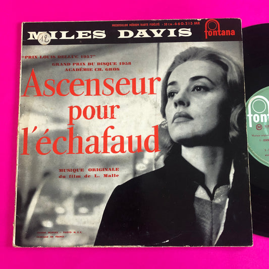 Miles Davis : Ascenseur Pour L'Échafaud (10", Album, cov)