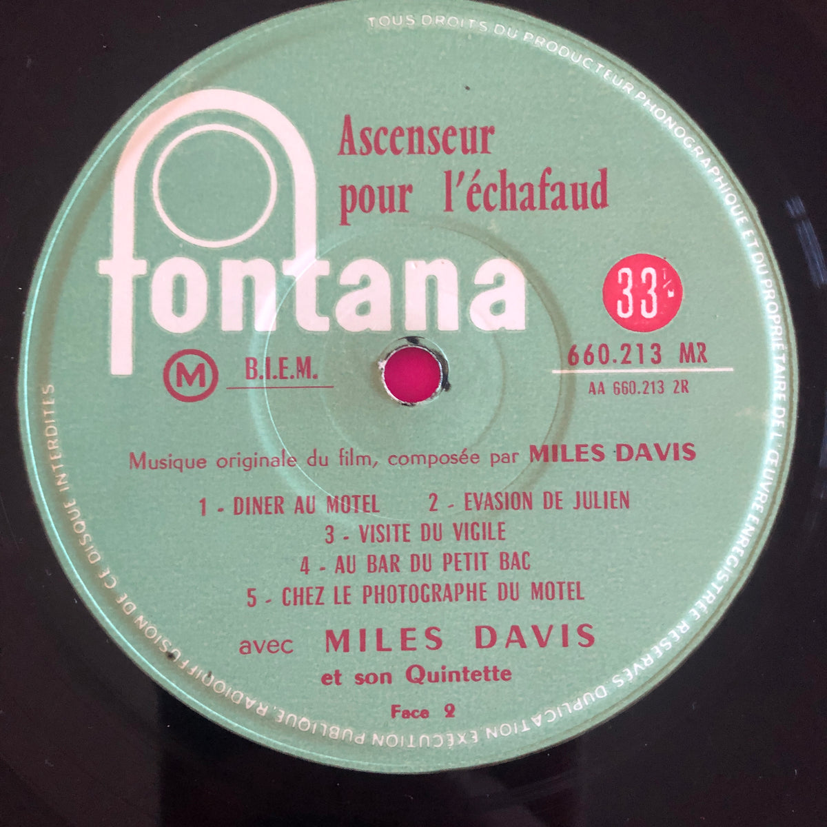 Miles Davis : Ascenseur Pour L'Échafaud (10", Album, cov)