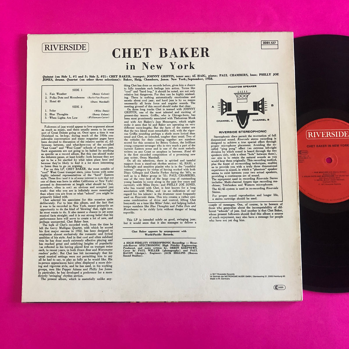 Chet Baker : In New York (LP, Album, RE)