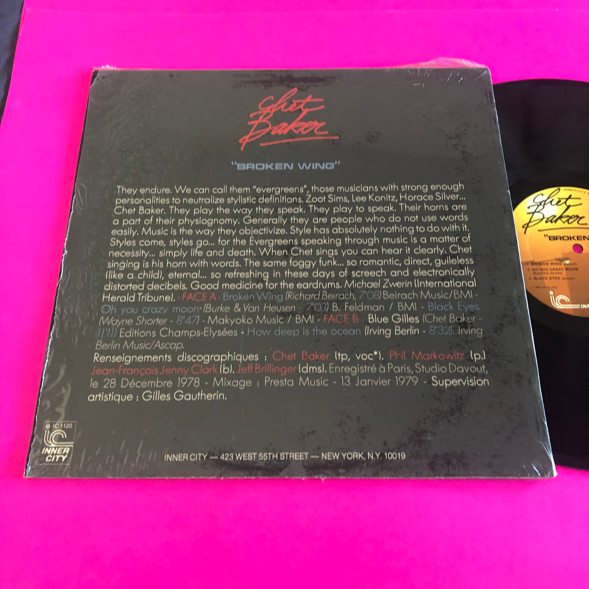 Chet Baker : Broken Wing (LP, Album, RE)