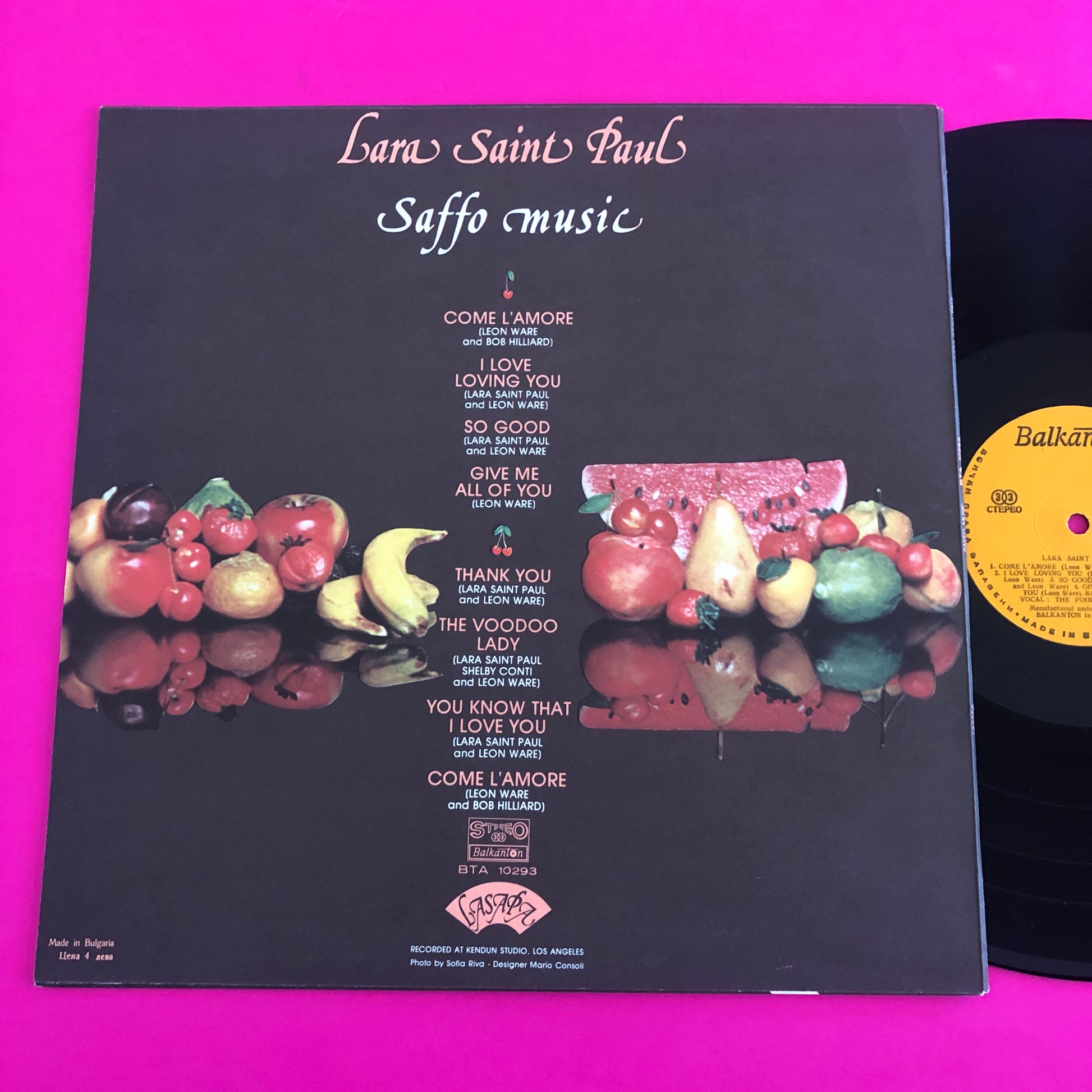Lara Saint Paul : Saffo Music (LP, Album)