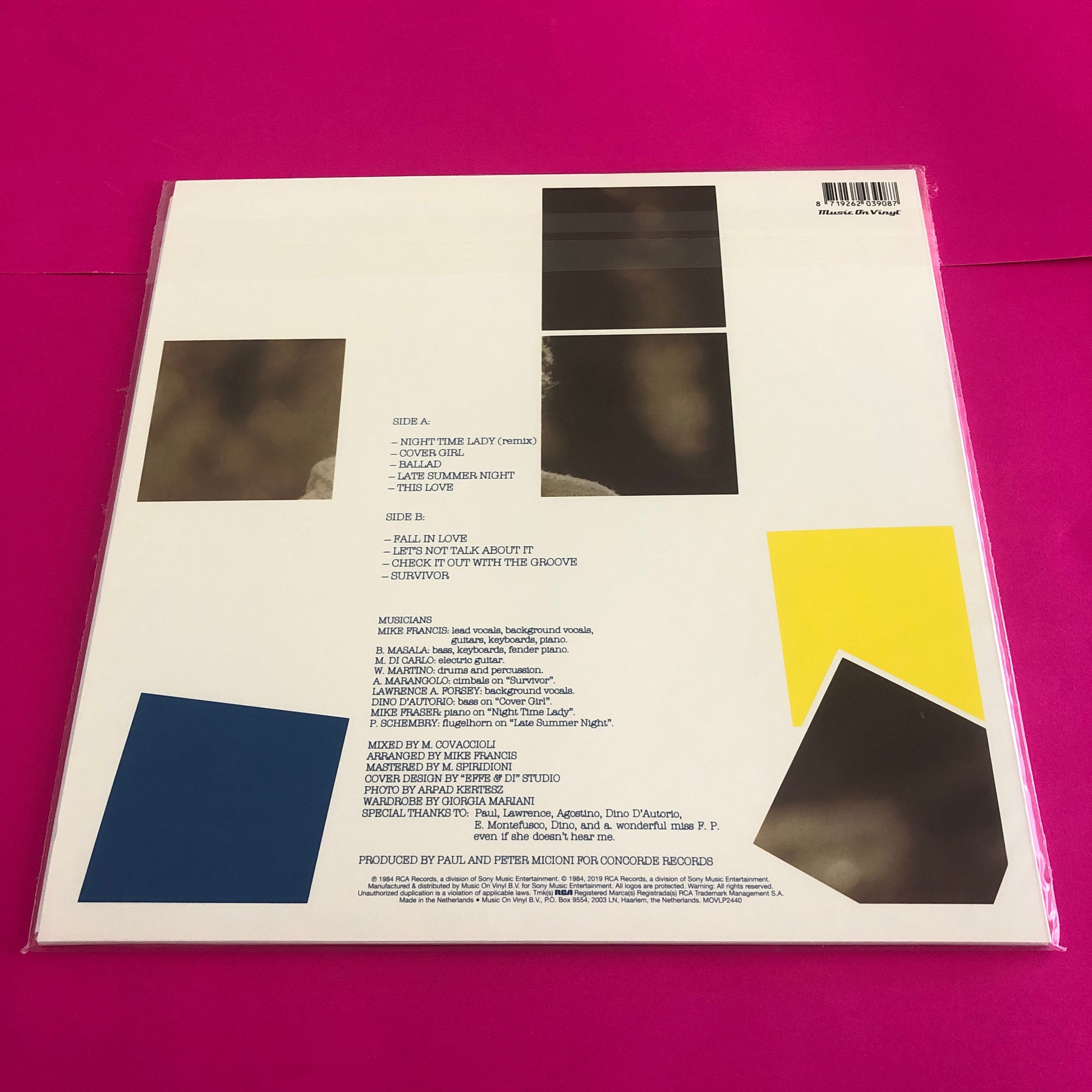 Mike Francis : Let's Not Talk About It (LP, Album, Whi)
