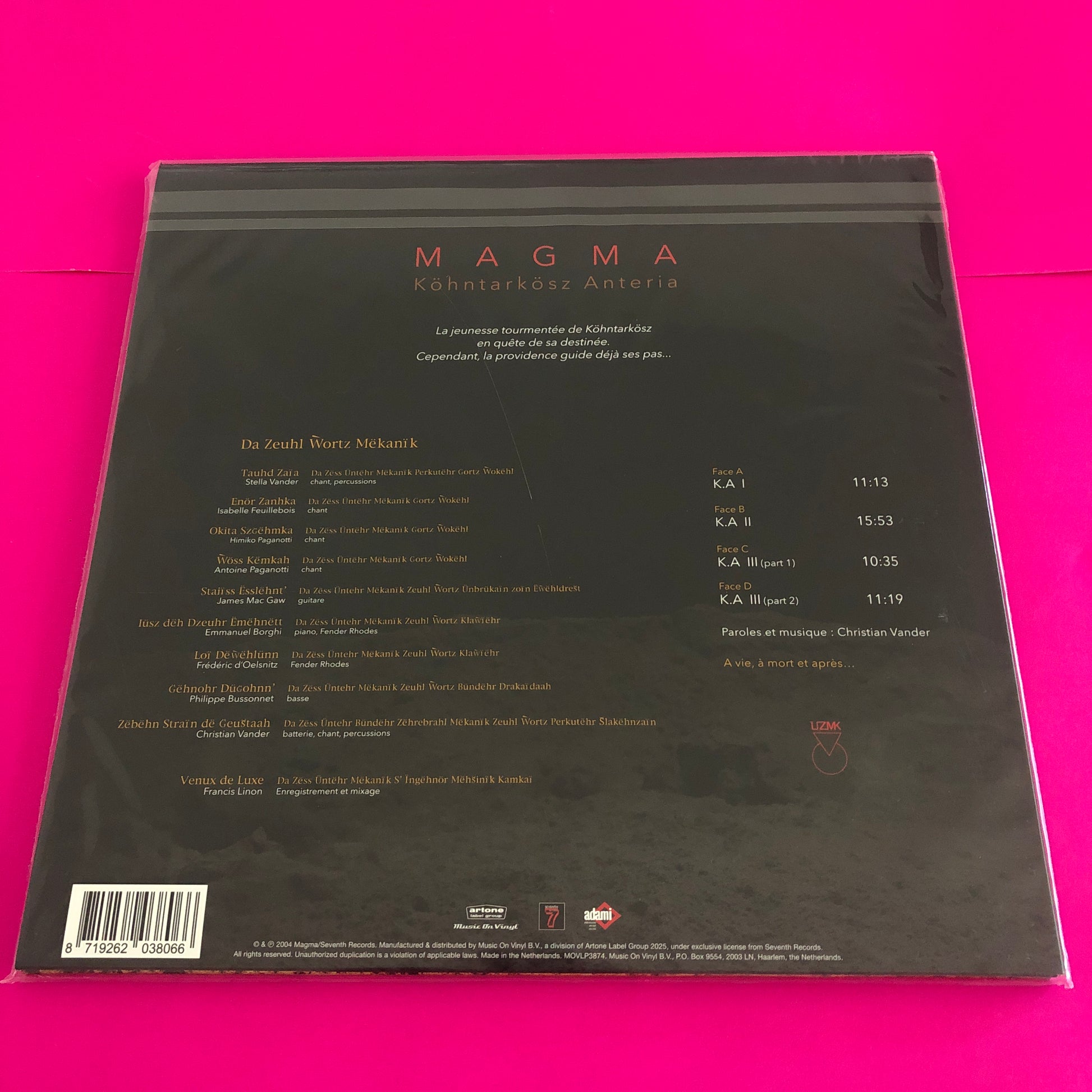 Magma (6) : Köhntarkösz Anteria (2xLP, Album, RE, RM, 180)