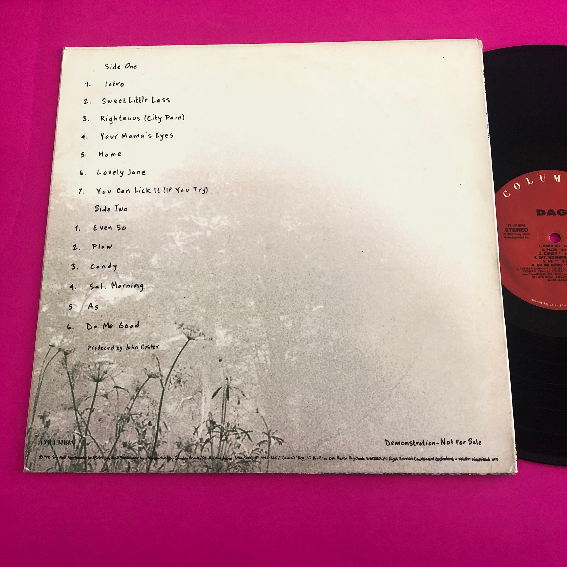 Dag : Righteous (LP, Album, Promo)
