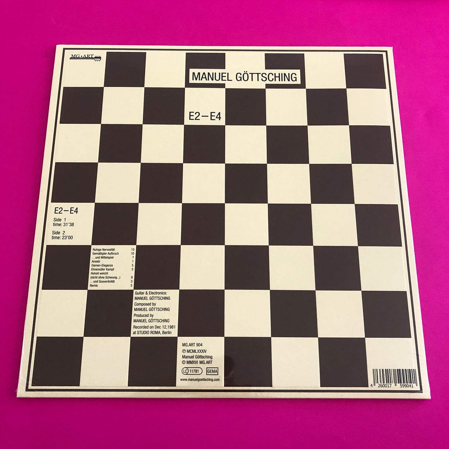 Manuel Göttsching : E2–E4 (LP, Album, RE, Emb)