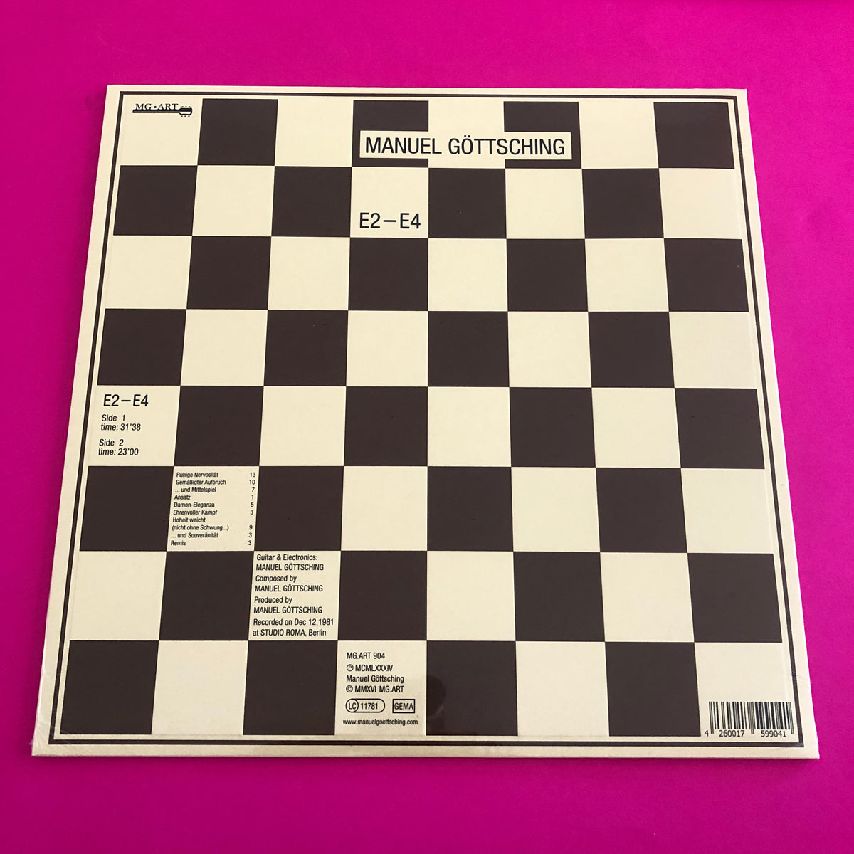 Manuel Göttsching : E2–E4 (LP, Album, RE, Emb)