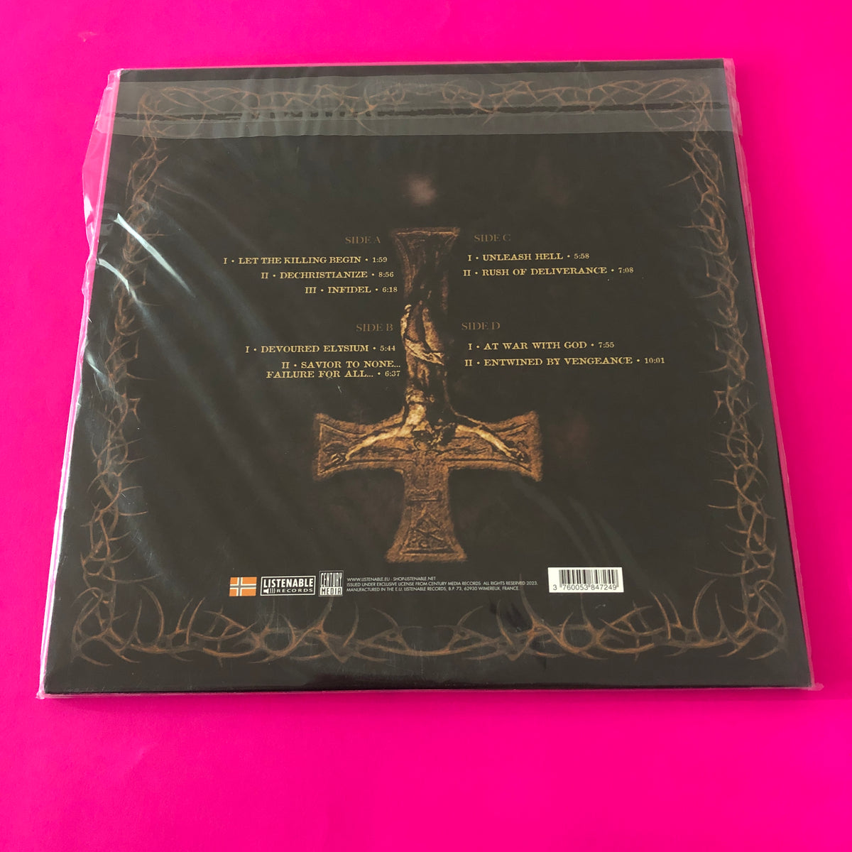 Vital Remains : Dechristianize (2xLP, Album, Ltd, RE, Blu)
