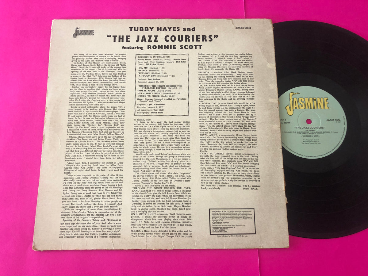 Tubby Hayes And The Jazz Couriers Featuring Ronnie Scott : The Jazz Couriers (LP, Album, Mono, RE)