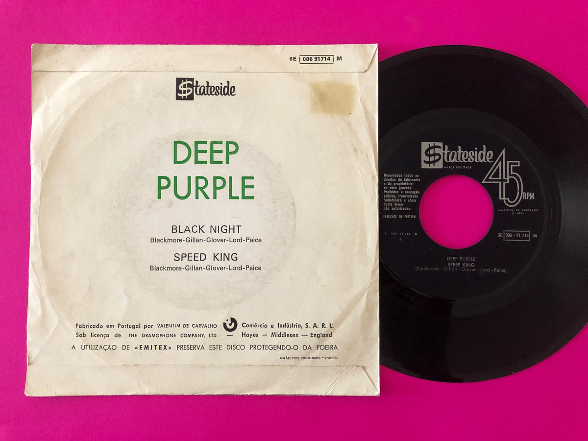 Deep Purple : Black Night  (7", Single)