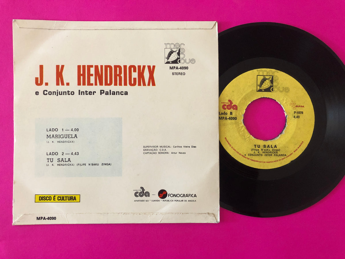 J. K. Hendrickx E Conjunto Inter Palanca : Mariguela / Tu Sala (7")