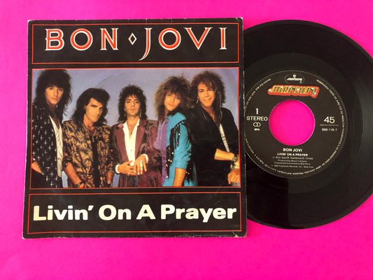 Bon Jovi : Livin' On A Prayer (7", Single)