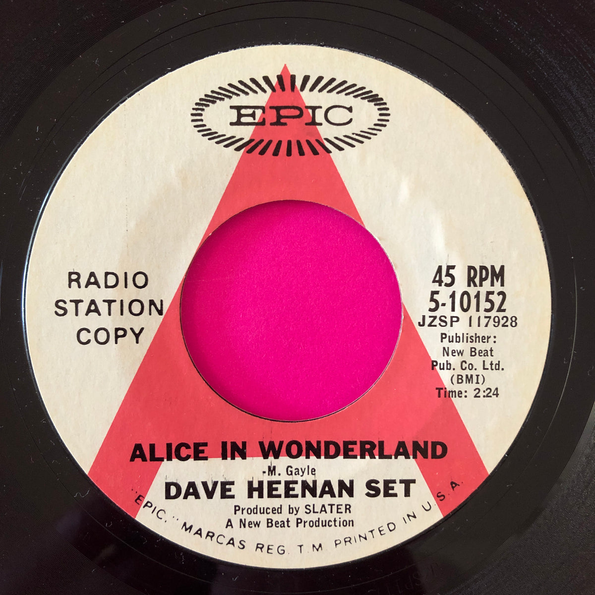 Dave Heenan Set : Alice in Wonderland  (7", Single, Promo)