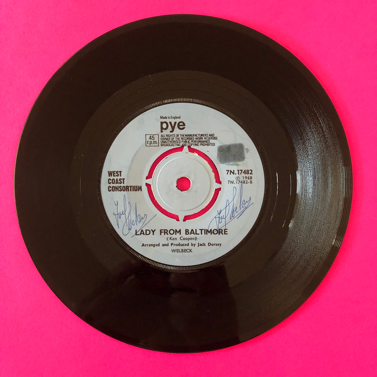 West Coast Consortium : Colour Sergeant Lillywhite (7", Single, Pus)