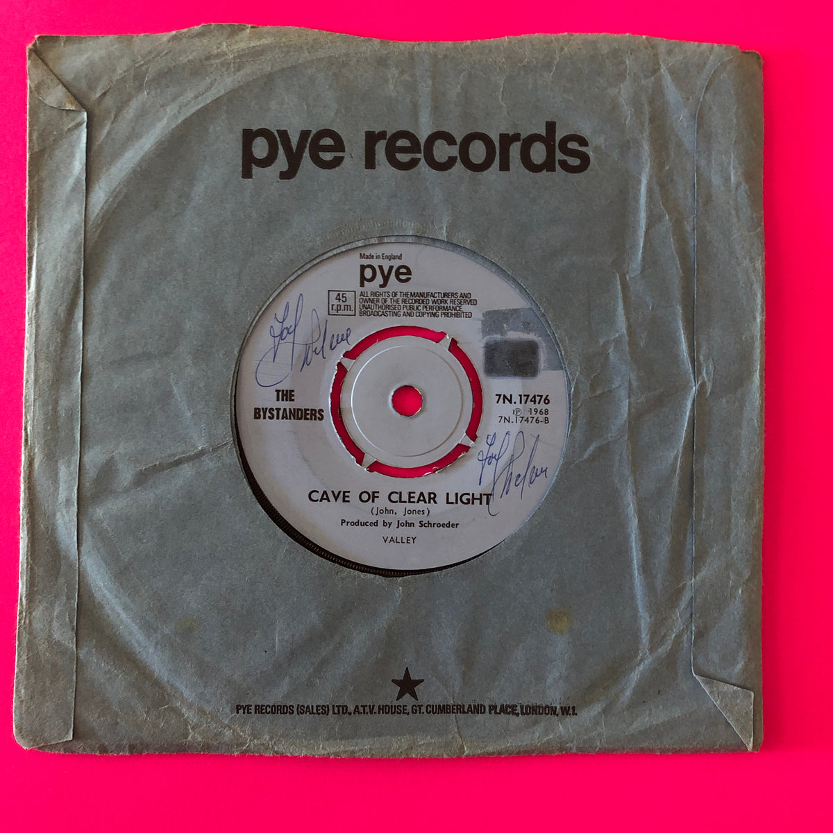 The Bystanders : When Jezamine Goes (7", Single)