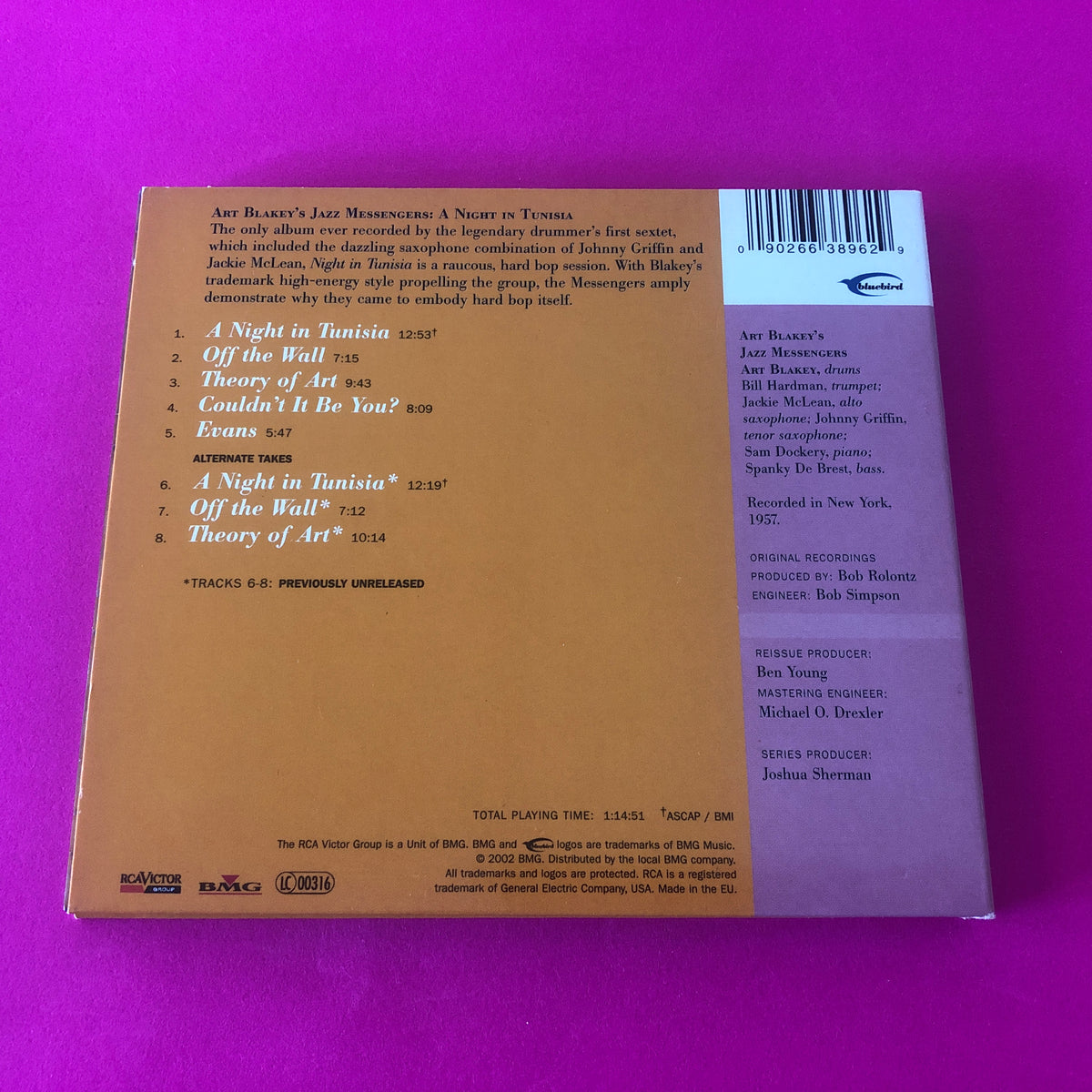 Art Blakey & The Jazz Messengers : A Night In Tunisia (CD, Album, RE)