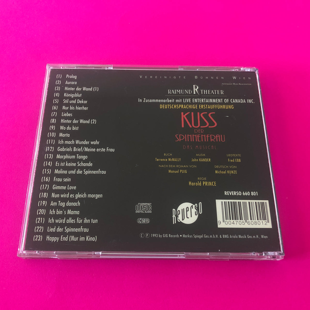 John Kander, Fred Ebb, Günter Mokesch, Thorsten Tinney, Yamil Borges : Kuss Der Spinnenfrau Das Musical (CD)