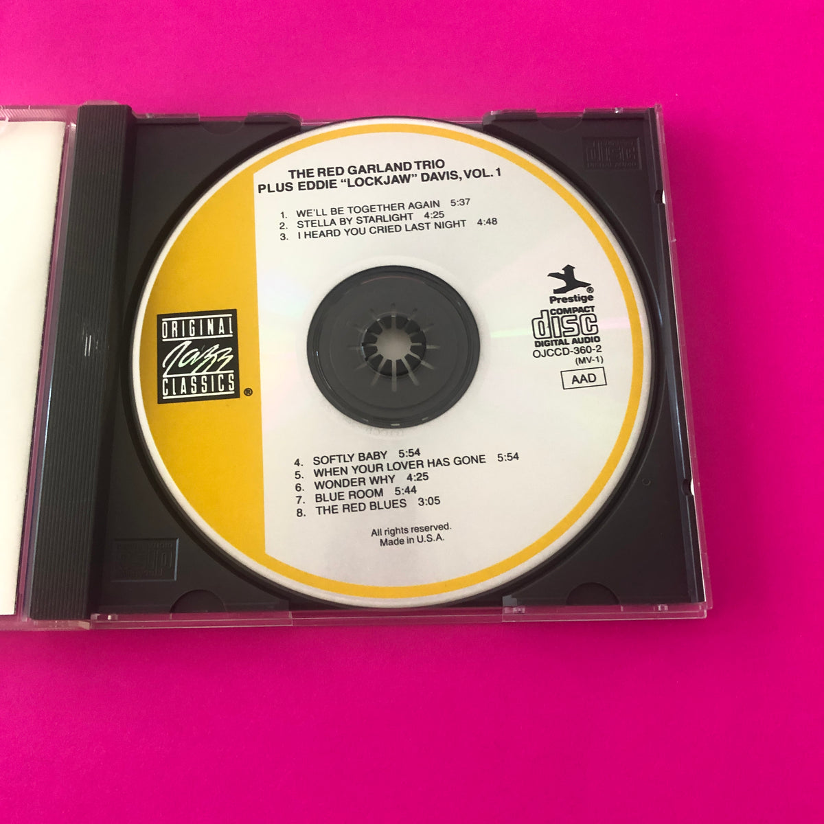 The Red Garland Trio + Eddie "Lockjaw" Davis : Moodsville Volume 1 (CD, Album, RE)