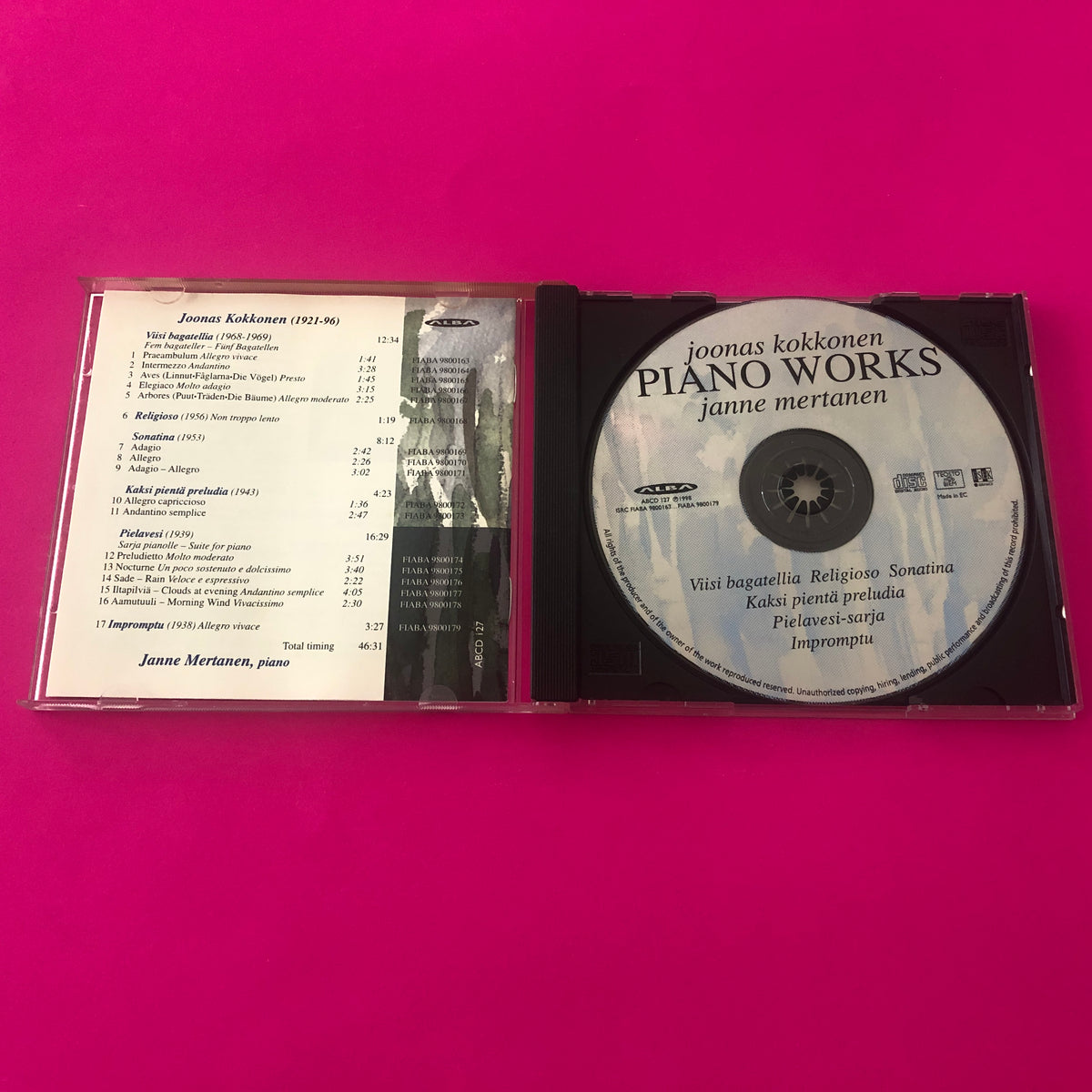 Joonas Kokkonen, Janne Mertanen : Piano Works (CD, Album)