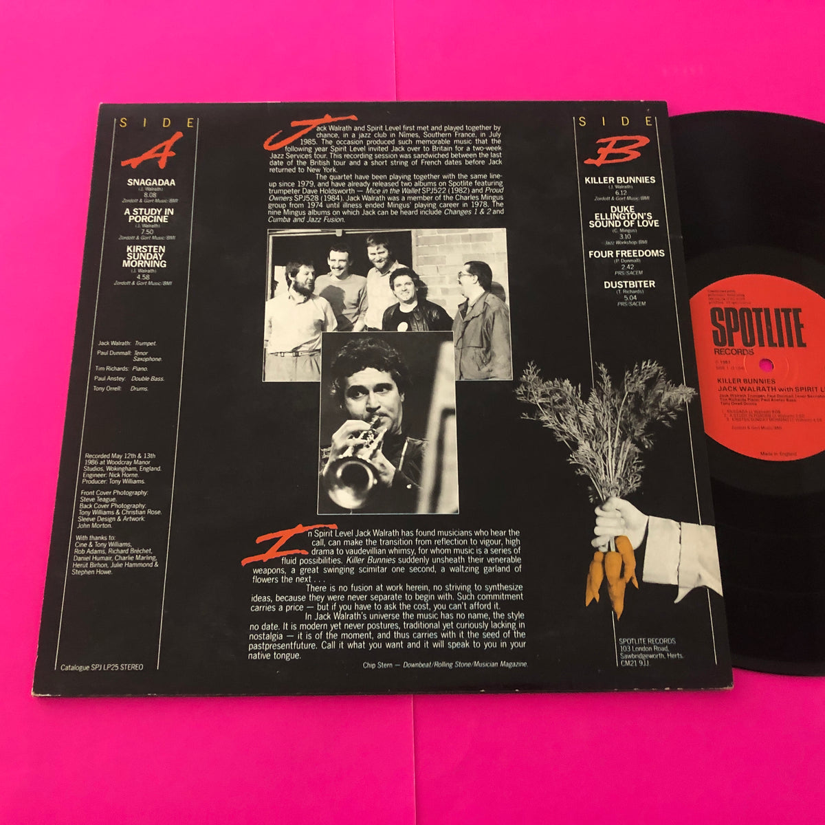 Jack Walrath + Spirit Level (7) : Killer Bunnies (LP, Album)