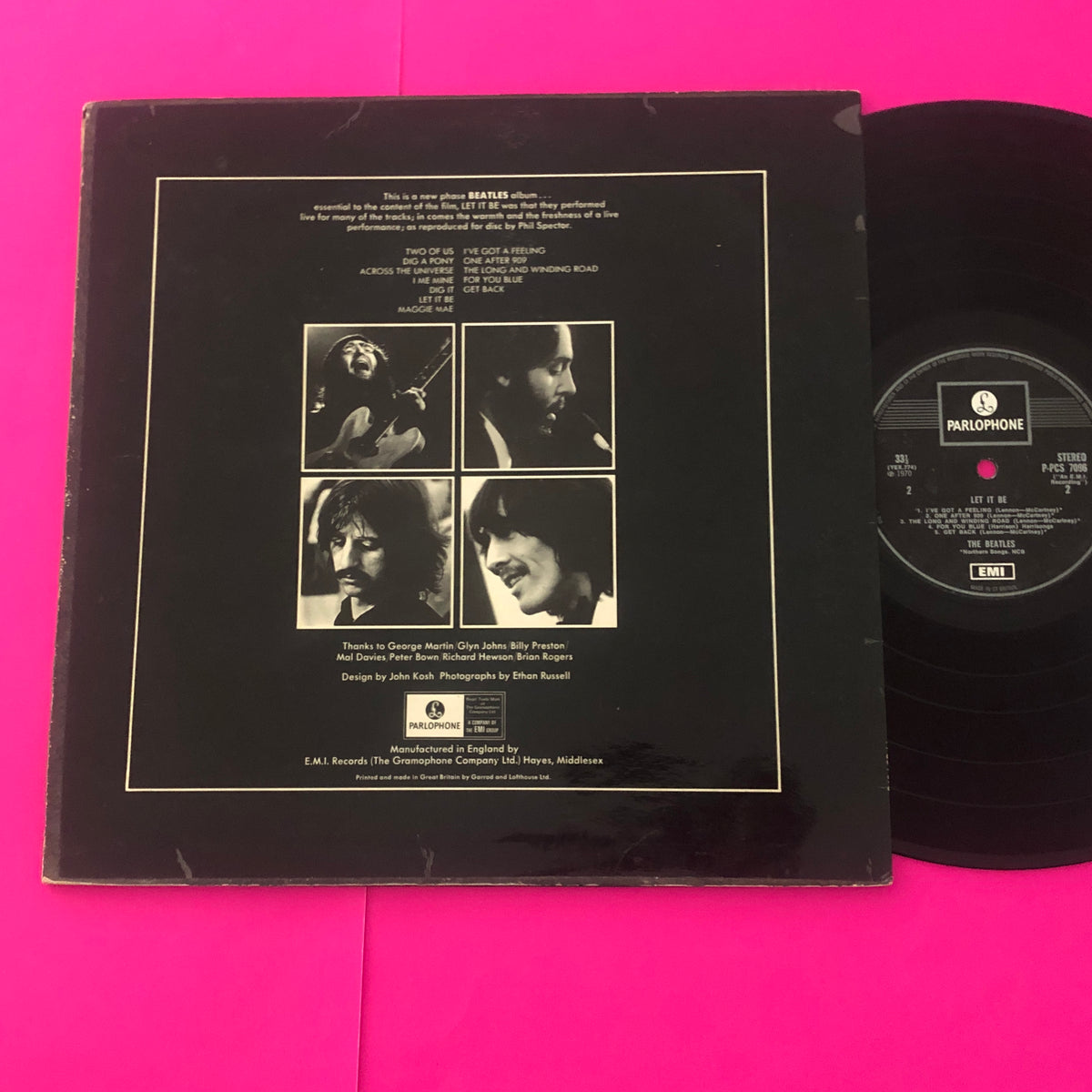 The Beatles : Let It Be  (LP, Album, Exp)