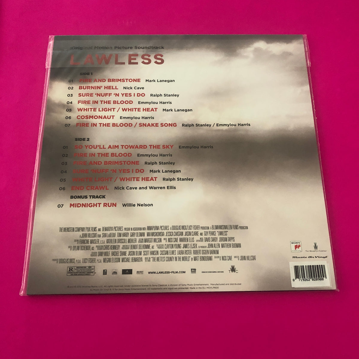 Nick Cave & Warren Ellis : Present: Lawless - Original Motion Picture Soundtrack (LP, Comp, RP, 180)